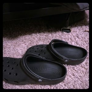 New all black CROCS